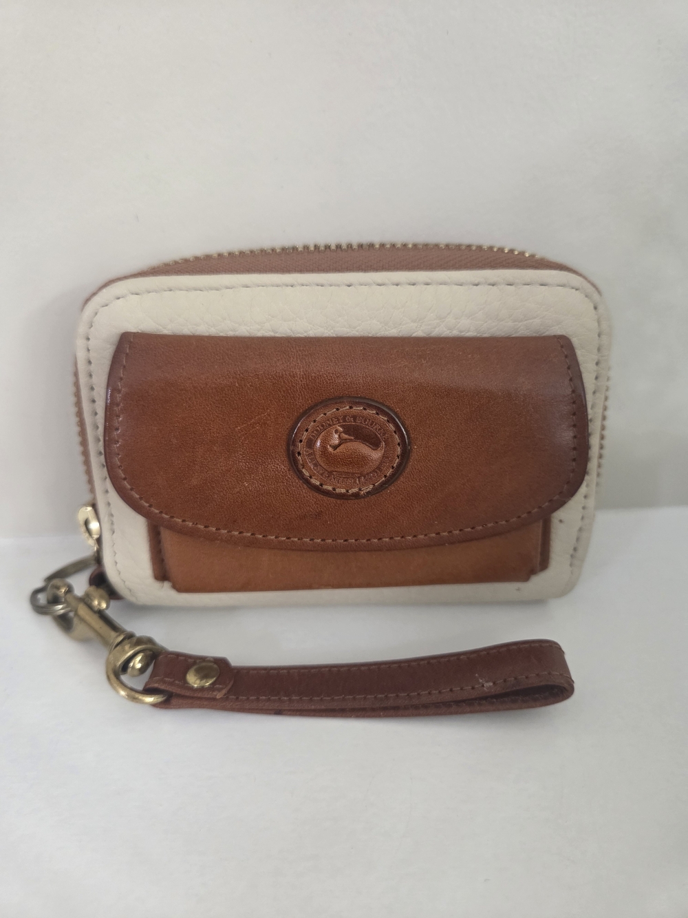 Vintage Dooney & Bourke All Weather Leather Wristlet Wallet